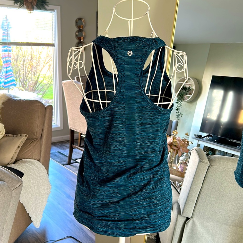 lululemon athletica Blue Space-Dye Racerback Tank